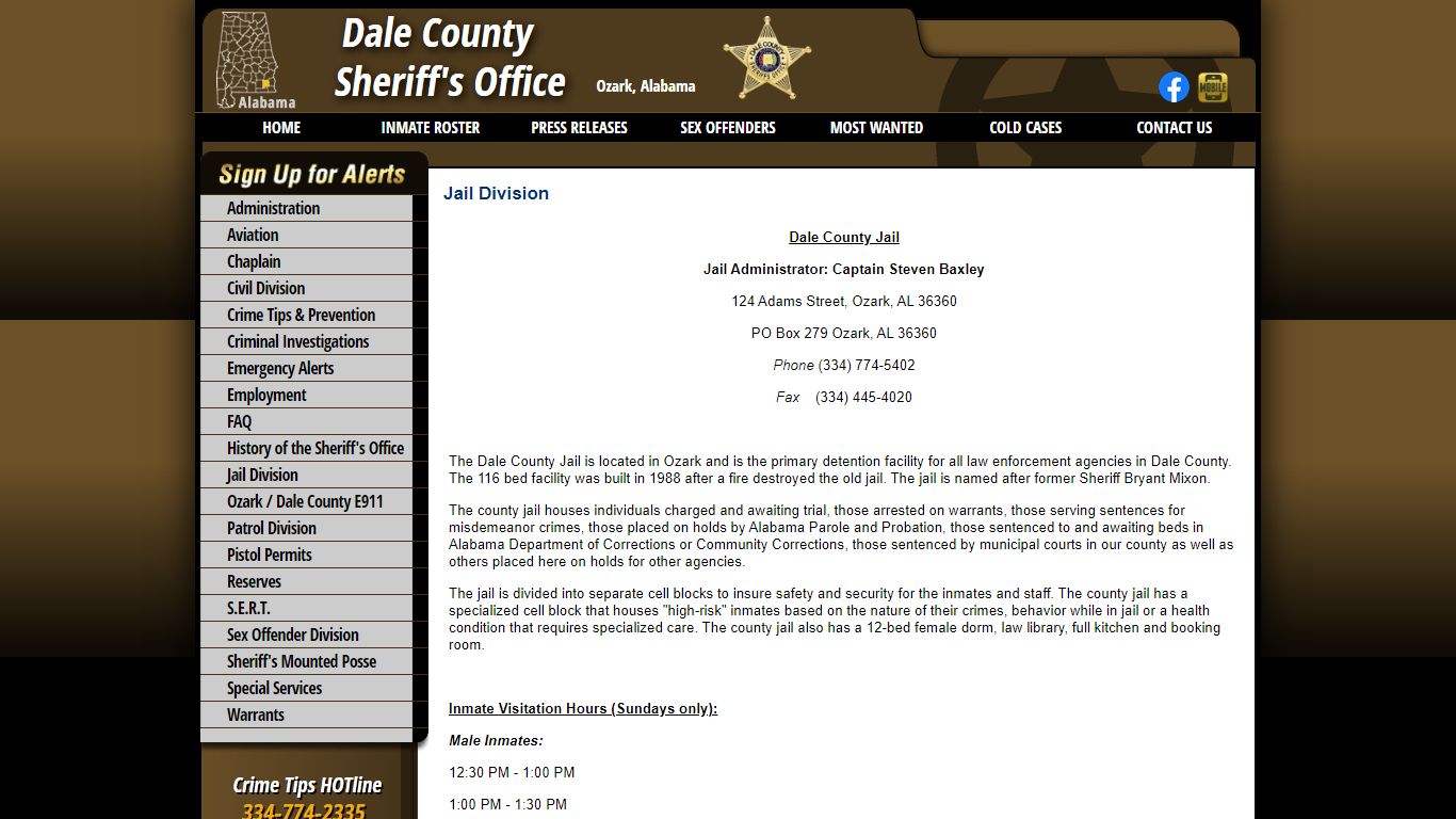 Jail Division - Dale County Sheriff's Office