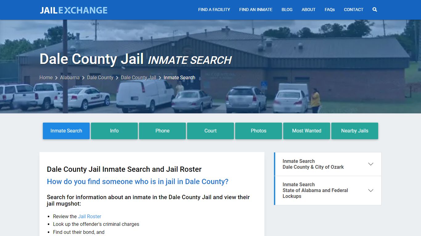 Inmate Search: Roster & Mugshots - Dale County Jail, AL